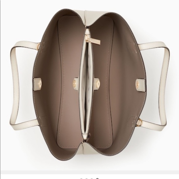 Kate spade Harper satchel in off white and yellow - Picture 3 of 12